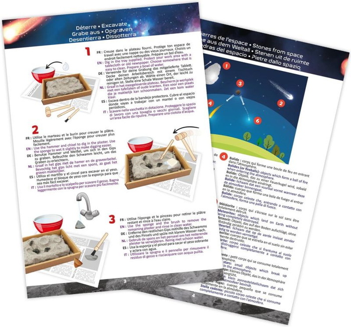 Nauka i zabawa Mały archeolog Kosmiczne skały Buki 442