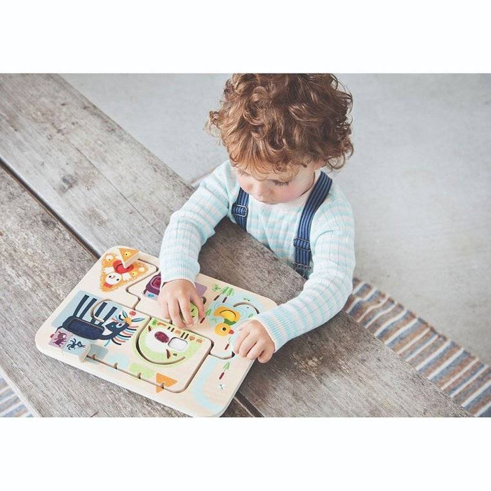 Drewniana tablica labirynt sensoryczny Farma 83339 Lilliputiens