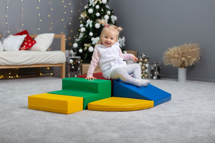 Klocki piankowe IGLU Soft Play Corner Climber wielokolorowy SET_06_01 domowy plac zabaw