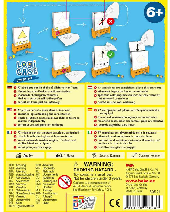 Logic! CASE 6+ Zestaw startowy HB306121-Haba, gra logiczna dla dzieci