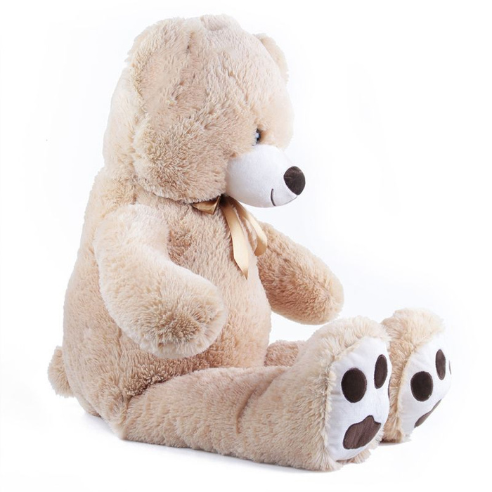 Duży pluszowy miś Fido 100 cm jasnobrązowy z zawieszką Rappa 891500