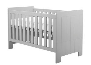 Szare Łóżeczko tapczanik 140x70 Pinio Calmo