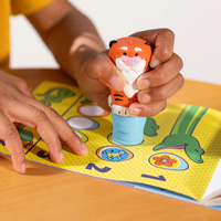 Sticker Wow stempel z naklejkami Tygrys 32014 Melissa & Doug książeczka z naklejkami