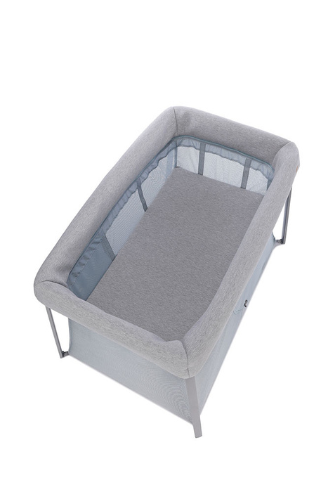 Łóżeczko turystyczne dwupoziomowe z funkcją kojca 3w1 Eazy sleep Heather grey Pebble Beaba 946004