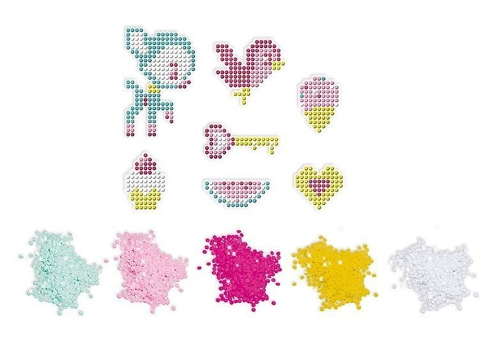 Zestaw kreatywny Cudowne kryształki Naklejki 7+, Janod J07884