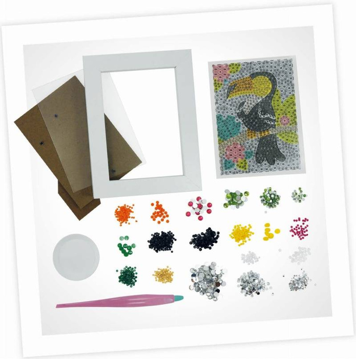 Mozaiki z kryształków - TUKAN DP004-Buki, zestaw artystyczny dla dzieci