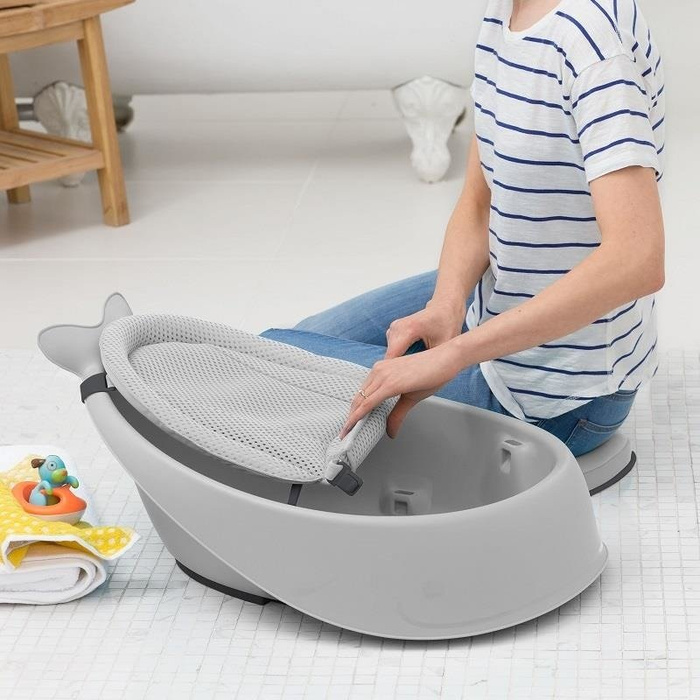 Wanienka dziecięca Wieloryb MOBY Grey 235060-Skip Hop