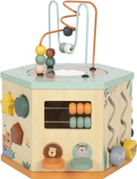 Drewniana kostka edukacyjna 7 powierzchni do zabawy Safari Small Foot 12641