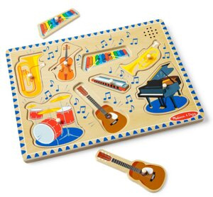 Drewniana układanka z dźwiękiem Instrumenty Melissa & Doug 10732