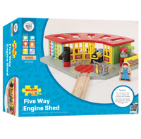 Parowozownia z 5 stanowiskami, Bigjigs Rail