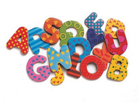Alfabet 38 szt. - magnesy do tablic, DJ03100-Djeco, magnesy na lodówkę, ...