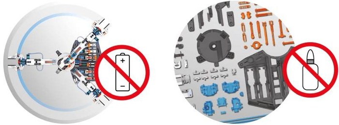 Nauka i zabawa dla dzieci Hydrauliczne ramię robota 7505-Buki