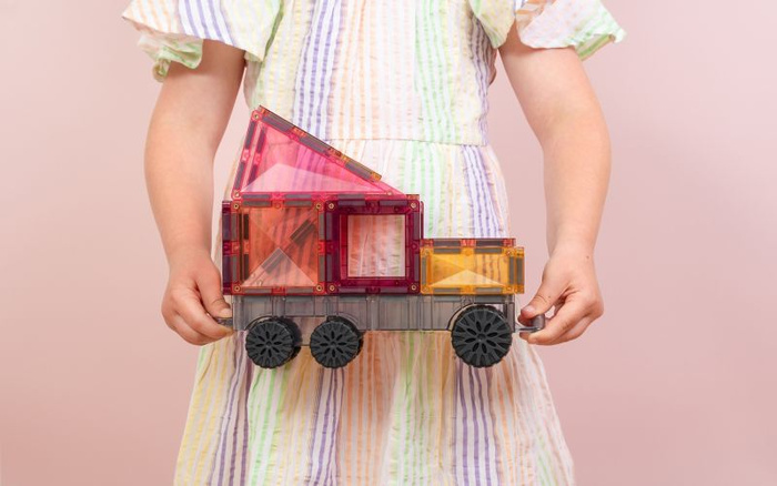 Klocki magnetyczne Pastel Transport Pack 50 el. Connetix P00050-TR