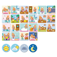 Edukacyjny domek do planowania dnia Routines House Goula 1110700211 drewniane zabawki dla dzieci