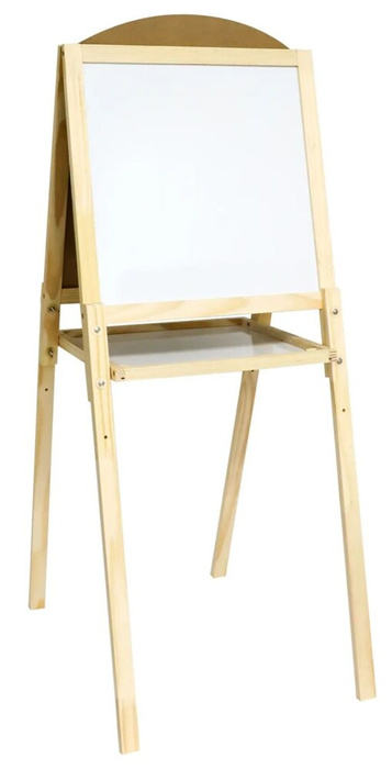 Tablica dwustronna dla dzieci z akcesoriami i regulacją wysokości 246259