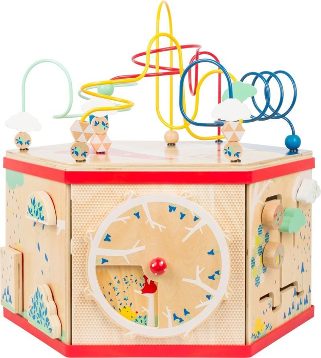 Drewniana kostka edukacyjna XL Przesuń to 11051-small foot design, zabawki motoryczne