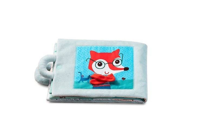 Miła, mięciutka książeczka aktywizująca z uroczą przytulanką „Dzień dobry, mały lisku” 83270-Lilliputiens