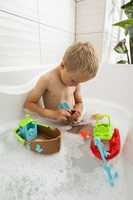 Kuter rybacki Klorofil 700502F, zabawki kąpielowe 3w1