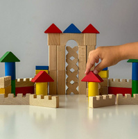 Klocki drewniane zestaw 150 elementów Mumbee 53323