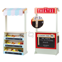 Sklep drewniany i teatrzyk dla dzieci w jednym T0068-Tidlo-zabawy w domu, przedszkolu