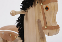 Koń na biegunach "Szlachetny rumak" - zabawki drewniane