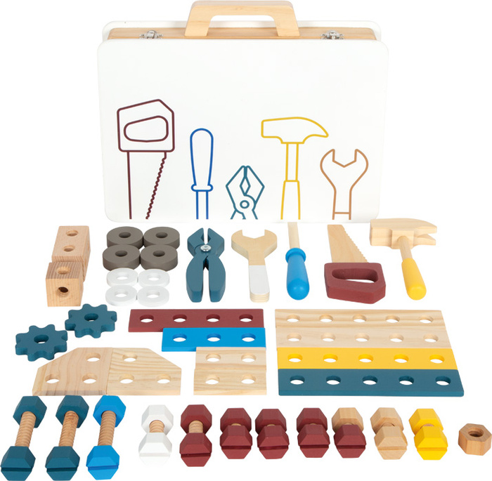 Walizka z narzędziami dla dzieci Warsztat Small Foot 12556 drewniane zabawki dla dzieci