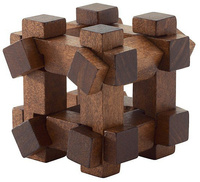 Zestaw Djeco z 6 drewnianymi zabawkami logiczno-zręcznościowymi, Woodix, DJ08464-Djeco