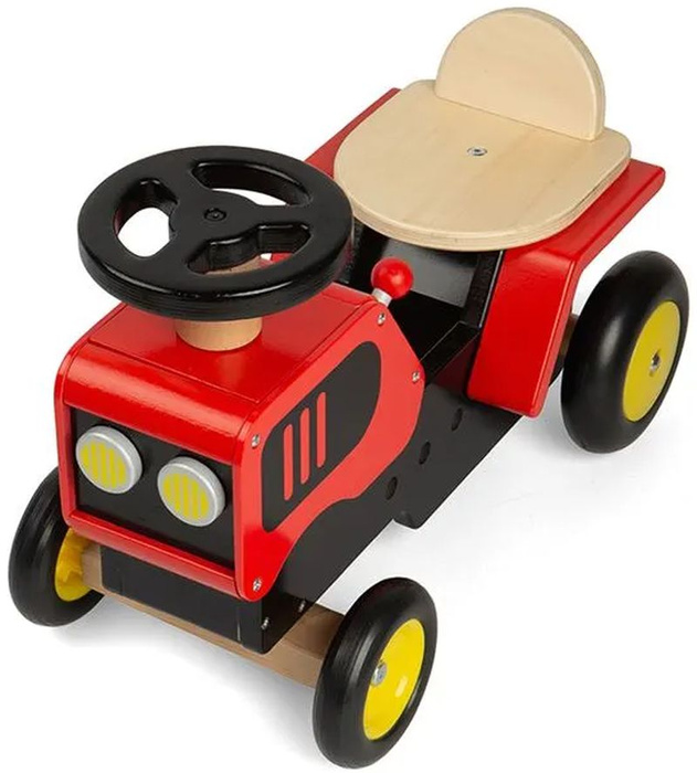 Drewniany jeździk dla dzieci Traktor Bigjigs 36015 pojazdy