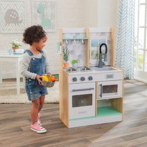Kuchnia dla dzieci Lets Cook Natural z dźwiękiem i światłem KK53433-KidKraft, zabawki drewniane