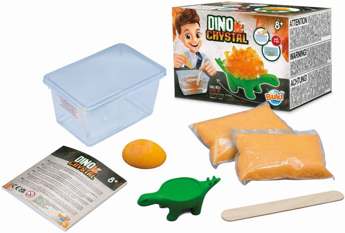 Kryształowy dinozaur Buki 9009 hodowla kryształów Eksperymenty dla dzieci Mini lab
