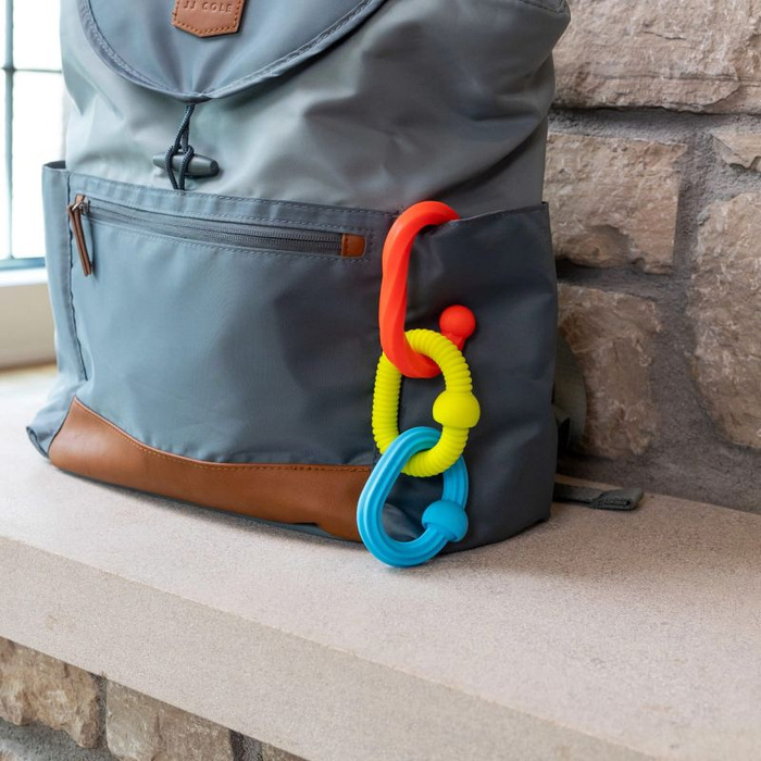 Plip Bobo Kółeczka zabawka sensoryczna dla niemowlaka Gryzak silikonowy Fat Brain Toys FA489-1