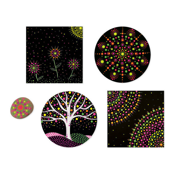 Zestaw kreatywny Malowanie kropkami Dots painting I love creativity Janod J07736