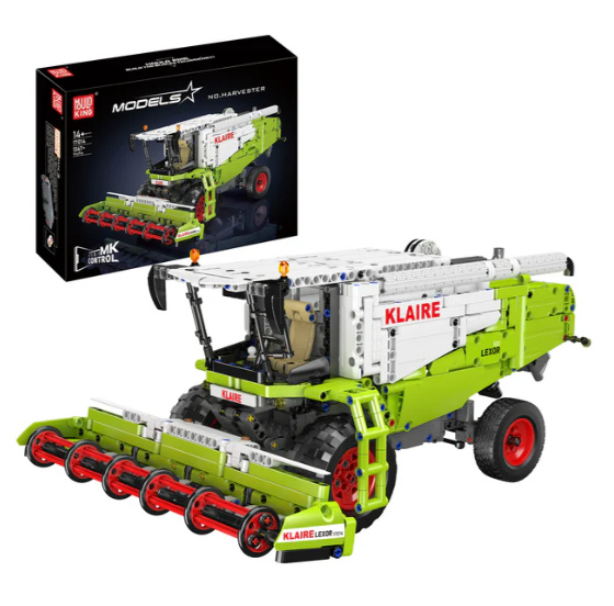 Klocki konstrukcyjne Mould King 17014S Harvester zdalnie sterowany Model kombajnu 1347 elementów