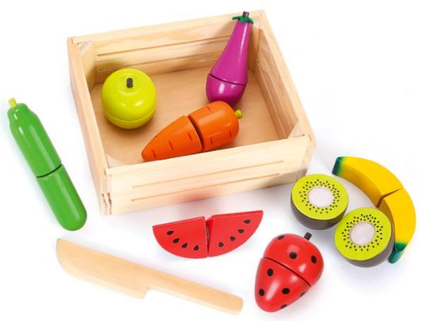 Zestaw drewnianych artykułów spożywczych Skrzyneczki rozmaitości