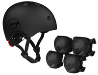 Scoot and Ride Zestaw Kask i Ochraniacze Black S-M dla dzieci 3+ do bezpiecznej jazdy