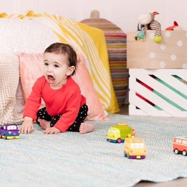 Autka z napędem Wesołe tęczowe pojazdy BX1657Z-B.Toys, zabawka samochód