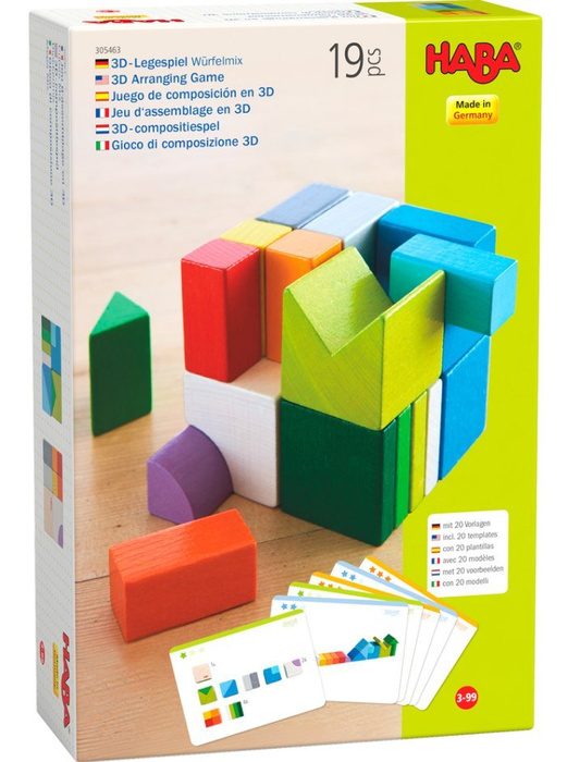 Klocki i układanka dla dzieci Chromatix 3D HB305463-Haba, gry zręcznościowe