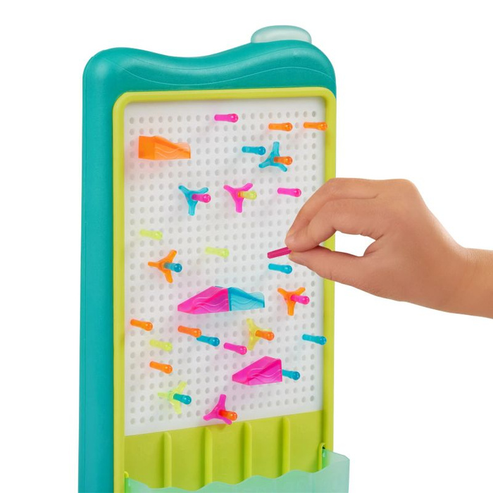 Podświetlany kulodrom i świetlna tablica artystyczna 2w1 Light-Up Marble Drop B.Toys BX2326Z