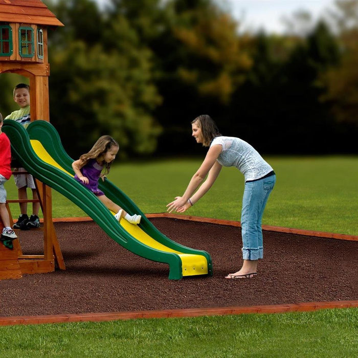 Ogromny Drewniany Plac Zabaw Atlantic Backyard Discovery Step2 B1608016 wielofunkcyjne Centrum aktywności dla dzieci