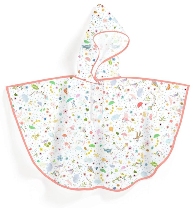 Transparentna pelerynka przeciwdeszczowa dla dzieci Wiosna Djeco DD04680