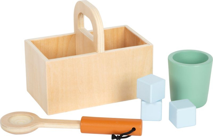 Kuchnia dziecięca drewniana z industrialną wyspą kuchenną Small Foot 12432 Kuchnie dla dzieci