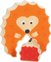 Układanka drewniana figurka Duży i mały Jeż Goki 57331