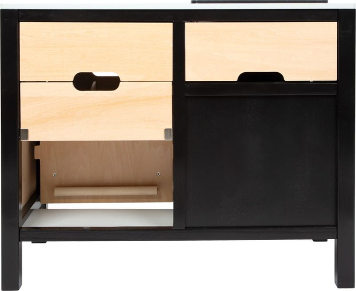 Kuchnia dziecięca drewniana z industrialną wyspą kuchenną Small Foot 12432 Kuchnie dla dzieci