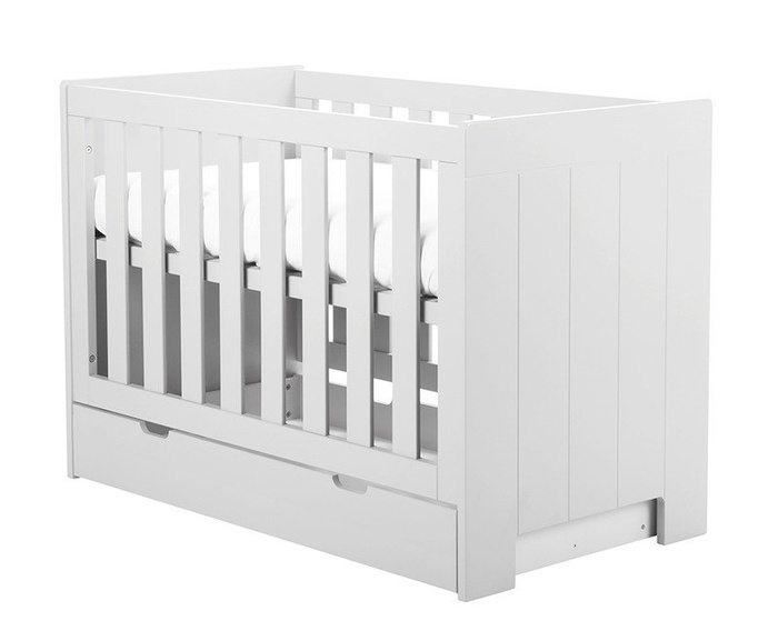 Białe Łóżeczko 120x60 Pinio Calmo