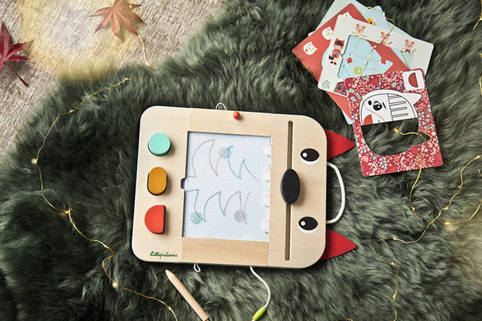 Drewniana tablica do rysowania znikopis Wilk Louis 83473 LILLIPUTIENS