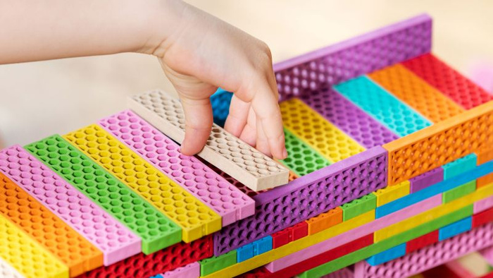 Kreatywne klocki konstrukcyjne kolorowy Fun Box Bioblo 200 elementów