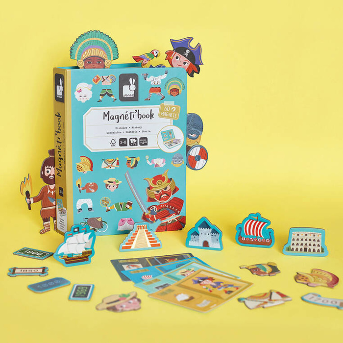 Układanka magnetyczna dla dzieci Historia Magnetibook J02599 Janod