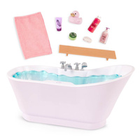 Wanna z akcesoriami i odgłosami kąpielowymi dla lalki Bubbly Bathtime Our Generation BD35420Z
