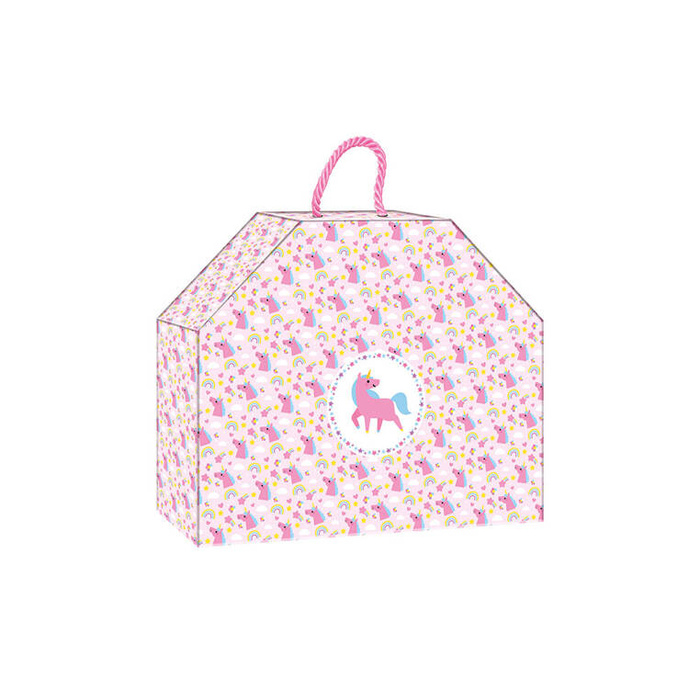 Zestaw kreatywny do tworzenia biżuterii z drewna bransoletka naszyjnik 2 pierścionki Tęczowa kraina J09129 Janod