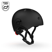 Scoot and Ride Zestaw Kask i Ochraniacze Black S-M dla dzieci 3+ do bezpiecznej jazdy